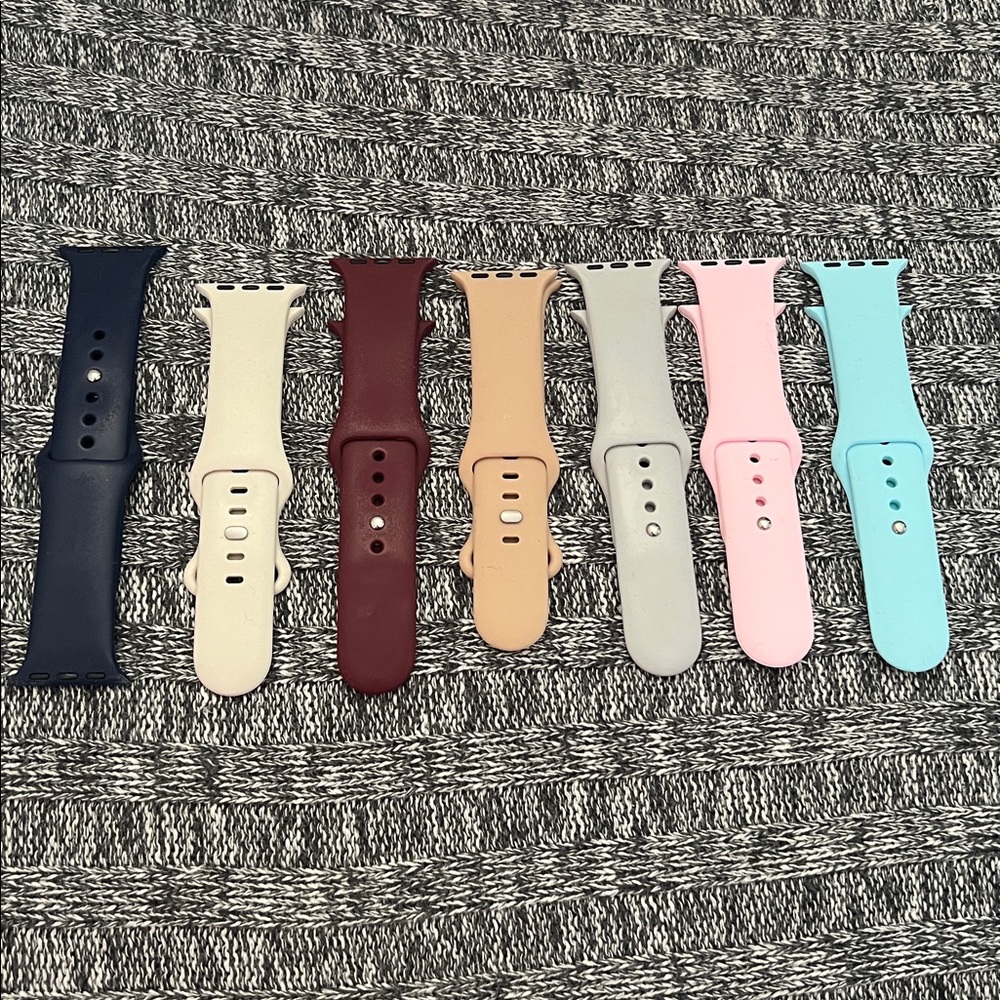 Set of 8 Colorful Apple Watch Bands